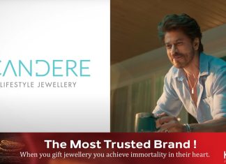 കല്യാണ് ജൂവലേഴ്സിന്റെ ലൈഫ്സ്റ്റൈല് ജൂവലറി ബ്രാൻഡായ കാന്ഡിയറിന്റെ ബ്രാന്ഡ് അംബാസിഡറായി ഷാരൂഖ് ഖാന്..